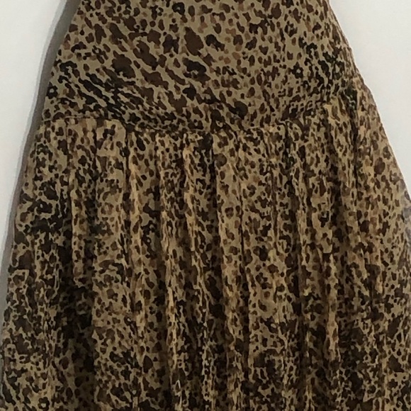 ALLISON TAYLOR silk animal print midi skirt - Picture 8 of 11
